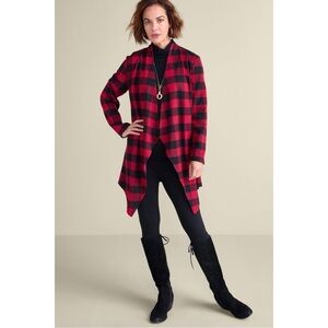 Soft Surroundings Mad About Plaid Topper